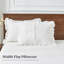 Ensemble de housse de couette 100% coton matelassé, housse de couette en mousseline à volants-115629237-115629239