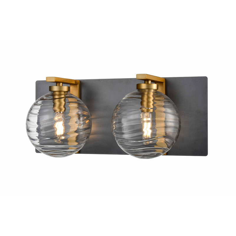 Colombard 2 - Light Vanity Light, Brass/Black