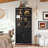 Accent cabinet with four doors and metal handles-1897666126