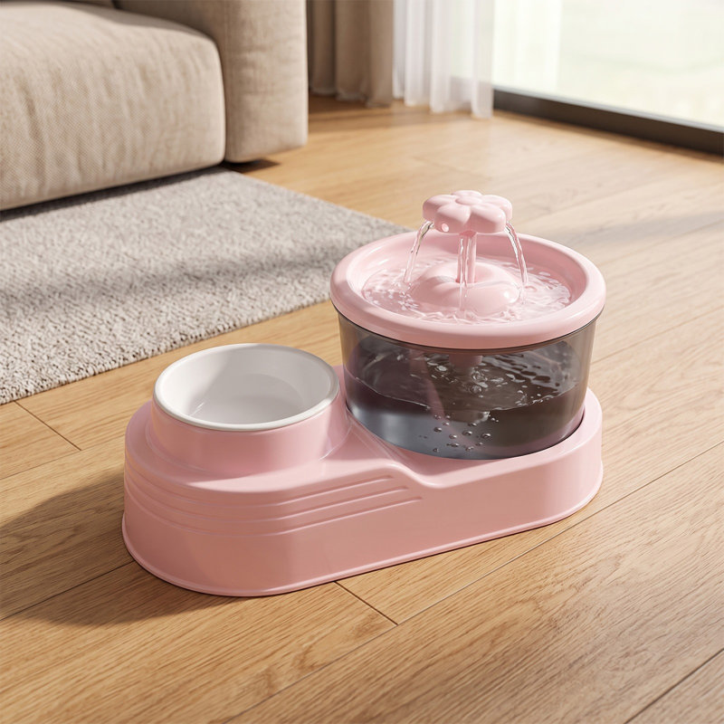 Distributeur d'eau à circulation automatique Cats Bowl, Rose