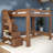 Olympic Queen Loft Bed with Stairs-959478126
