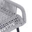 Ensemble de 2 tabourets de bar d'extérieur, corde gris clair-1930669582