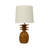 Resin Pineapple Table Lamp with Linen Shade-1463774071