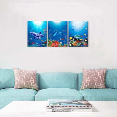 3 Piece Wrapped Canvas Wall Art