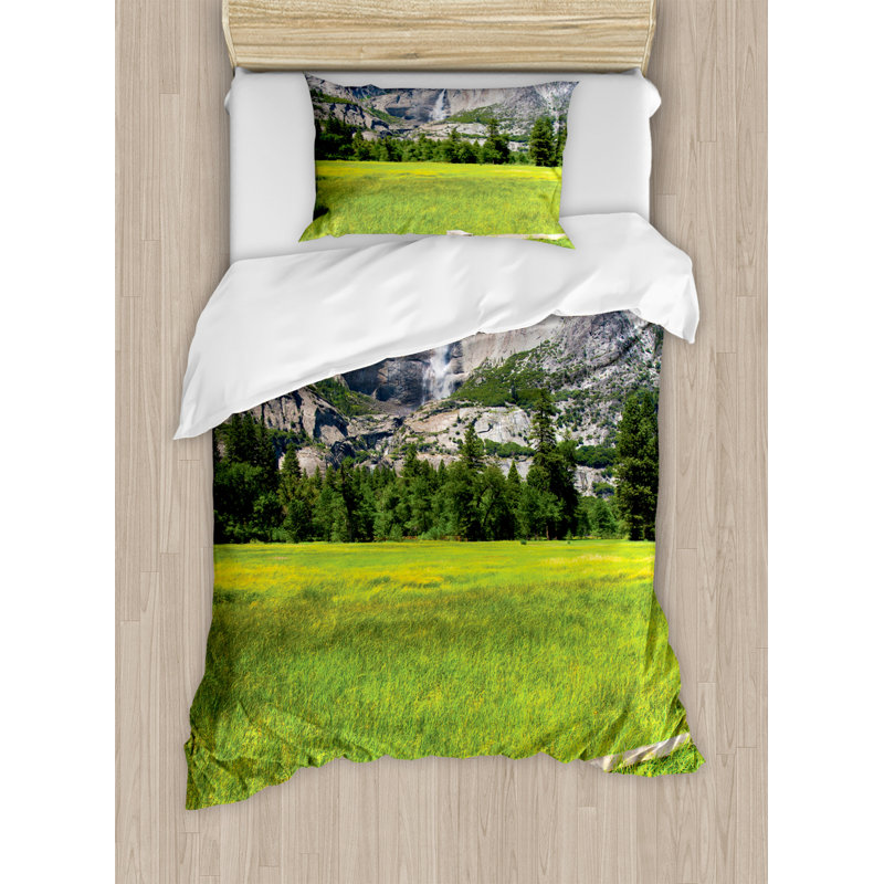Rustic Polyester Duvet Cover, Twin Duvet Cover + 1 Pillow Sham