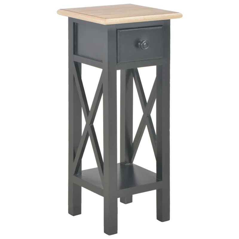 Luna End Table, Black