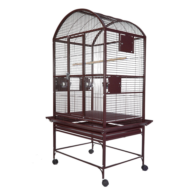 Grande cage dôme supérieure bourgogne, Bourgogne, 63" H x 32" L x 23" W
