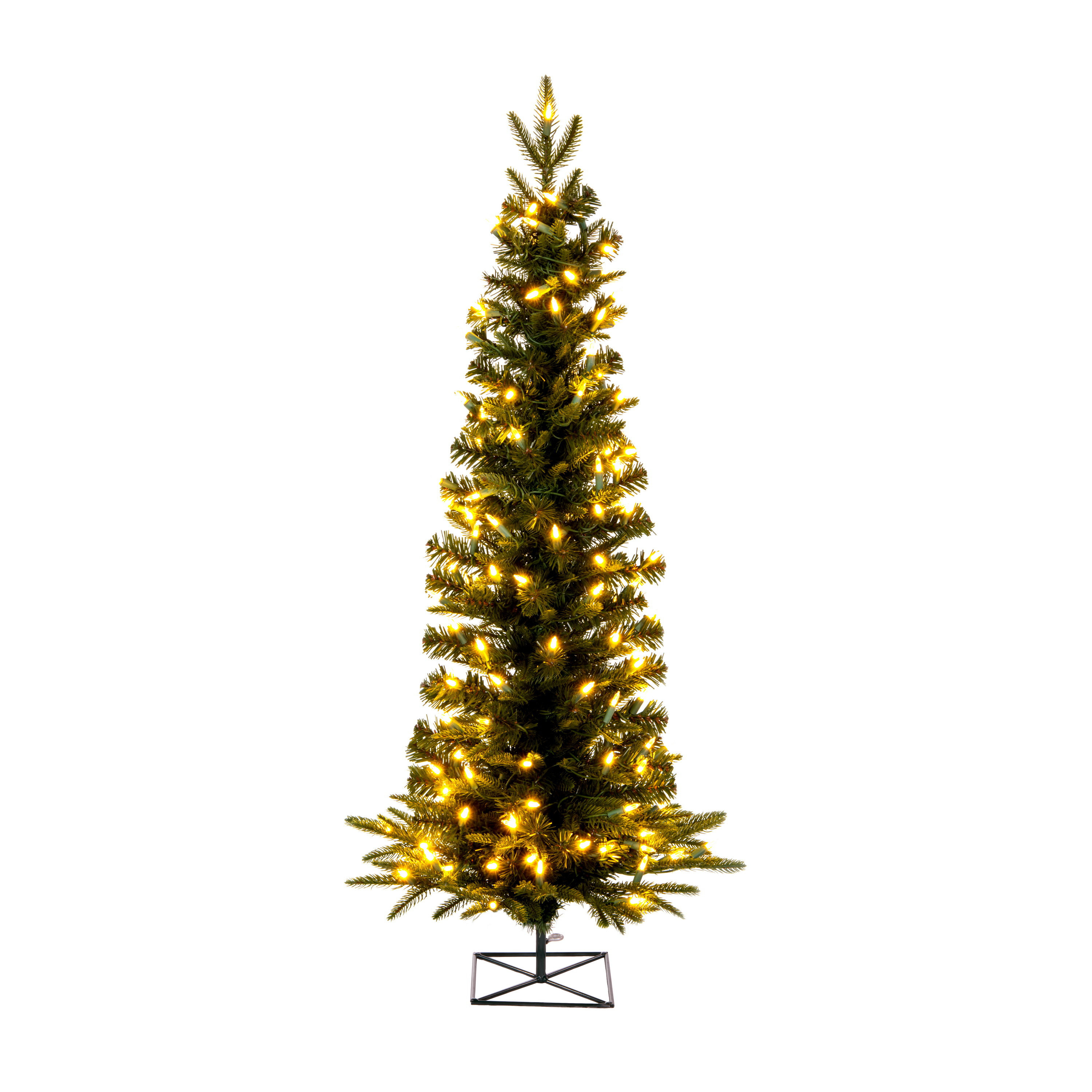 The Holiday Aisle® Pencil 3.5' Green Fir Artificial Christmas Tree with