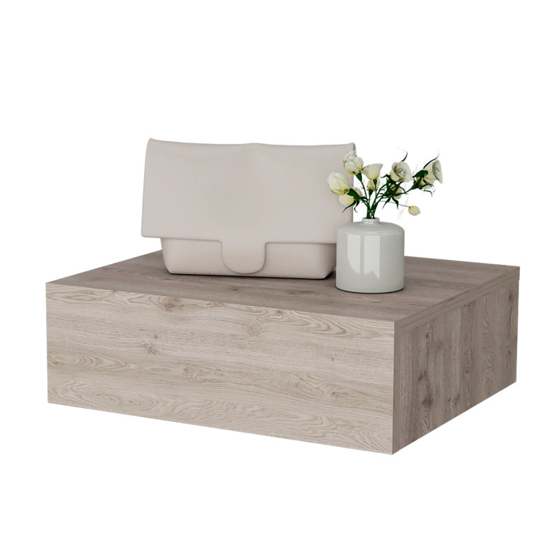 Table de chevet Demarcos, Gris clair