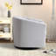 Fauteuil d'appoint rembourré et rembourré en lin souple de 29,5 po de largeur Raula-1123243640