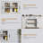 55" Sideboard Buffet Cabinet With 3 Drawers And 2 Glass Doors-908308336