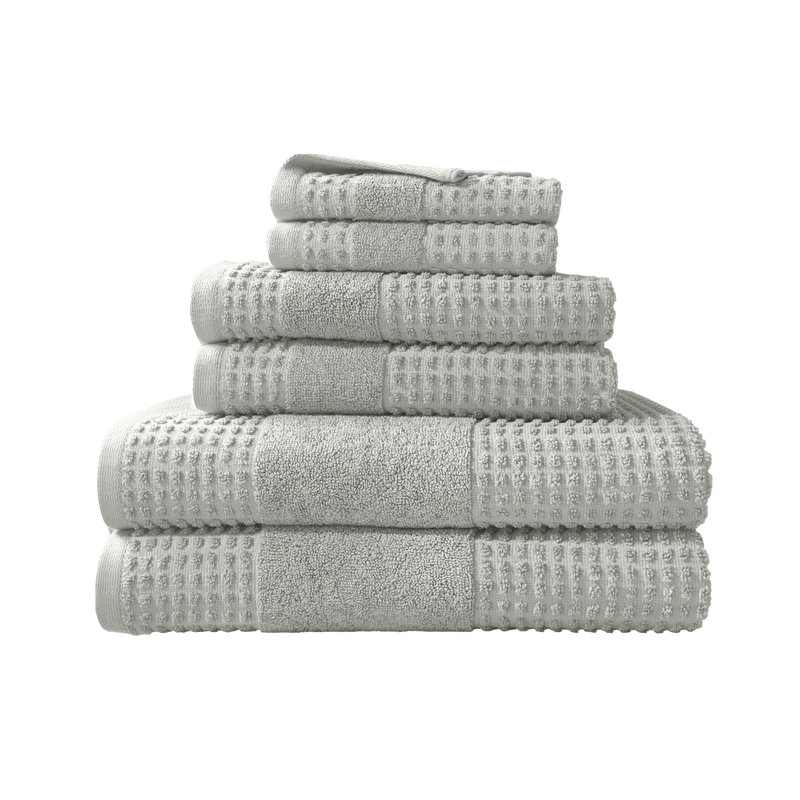 Martex Expression Air Sculpted Lilac 6 Piece Towel Set, Grey