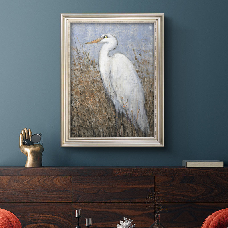White Heron II - White Heron II - reproduction d'art sur toile, L 21 po x H 25 po
