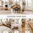 Reva Jute Striped Rug / Farmhouse Style White and Brown Rugs for Living Room and Bedroom-1041257984