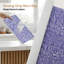 Doublure de tablette, doublures d'armoire antidérapantes non adhésives, doublures de tiroirs, moucheté mauve, l 18 po x L 96 po