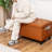 31 Inches Upholstered Tufted Storage Ottoman Bench