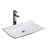 Modern Vitreous China Rectangular Vessel Bathroom Sink