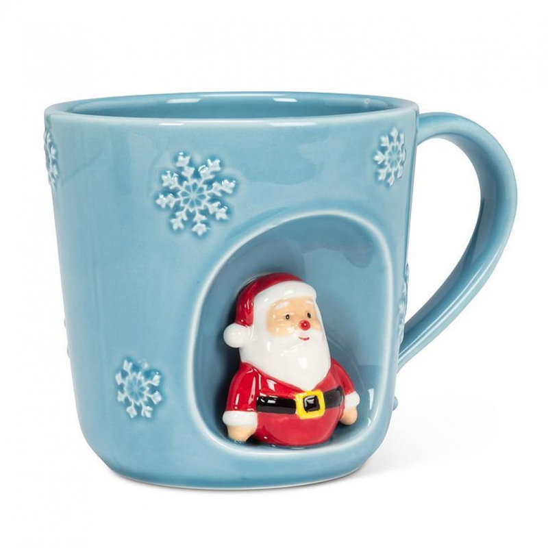 Snowflake With Santa Mug