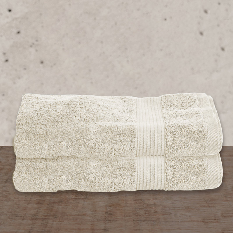 Frisbee Plush Bath Towel, Ivory