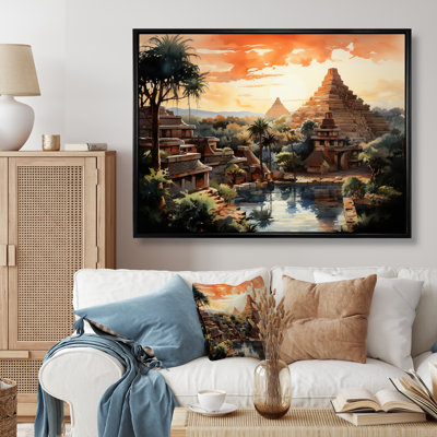 «Teotihuacan Sunrise Impressionism II», art mural Mexique
