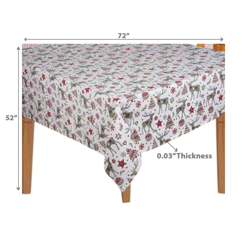 Table Cloth Reindeer, 52" W x 72" L