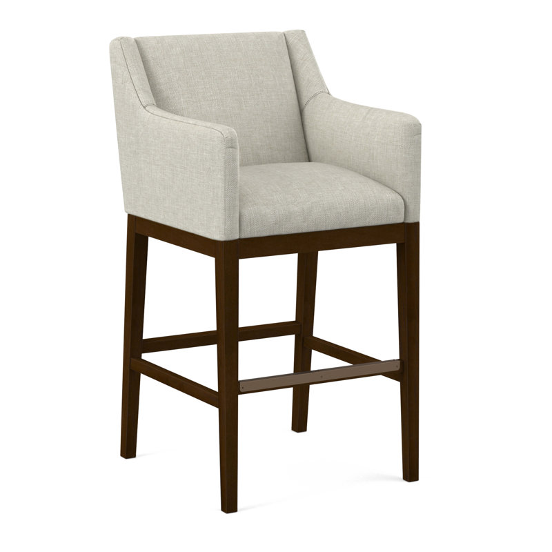 Upholstered Stool, Applause Float The Boat, Pecan