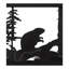 Neversink Bridge Handmade Glass and Fabric Wall Décor