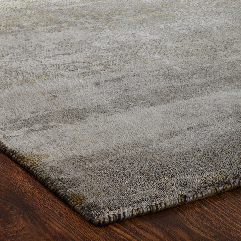 Eclectic Area Rug in Gray, Rectangle 2' x 3'