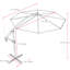 Parasol en porte-à-faux 9 pi 6 po Akosha-31572287
