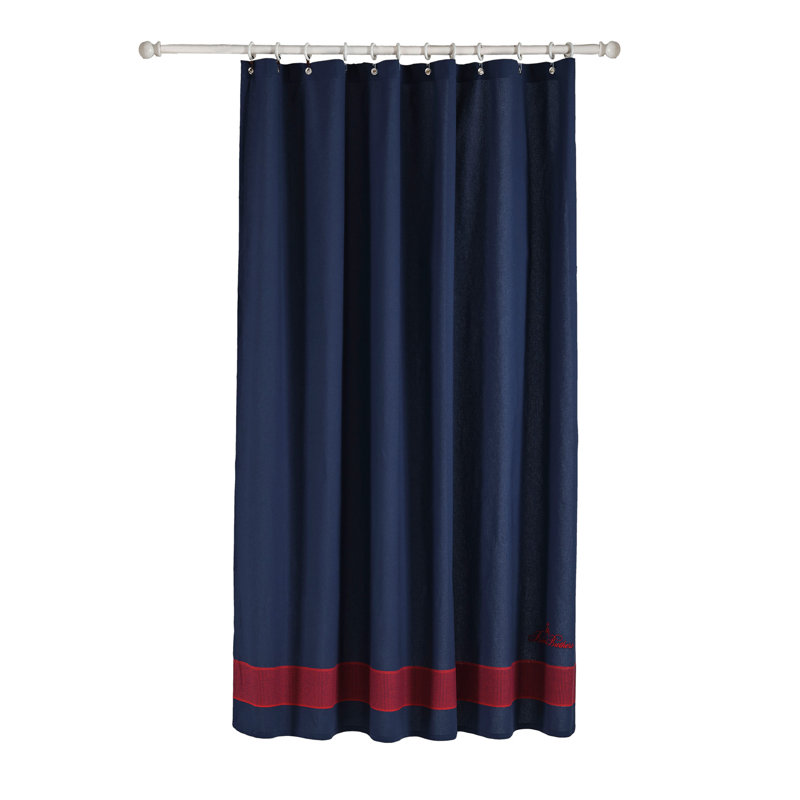 Cotton Shower Curtain, Navy
