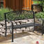 Asya Metal Outdoor Bench-1135821845