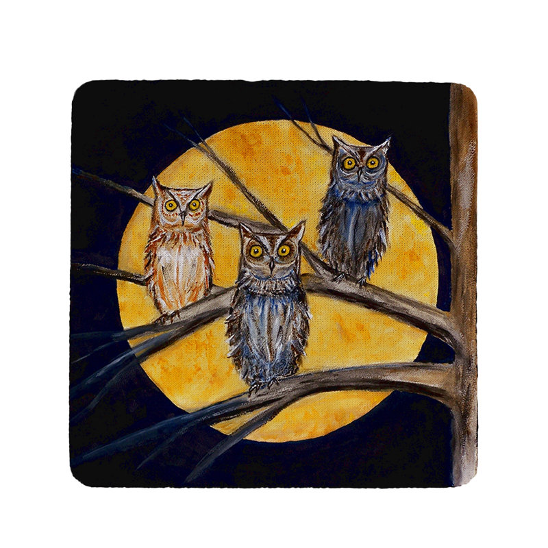 Sous-verre owls night Javier