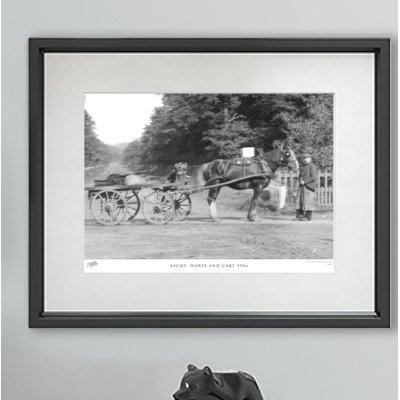 Ascot, Horse and Cart 1906 1 Piece Single Picture Frame Wall Art