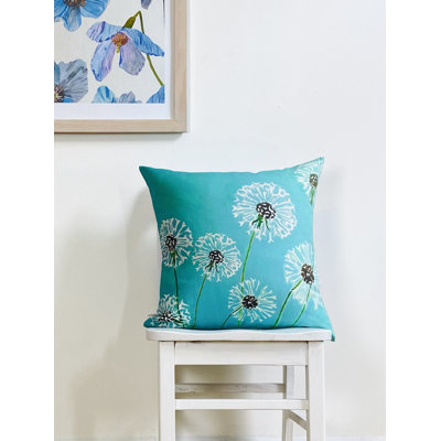 Cotton Reversible Throw Pillow