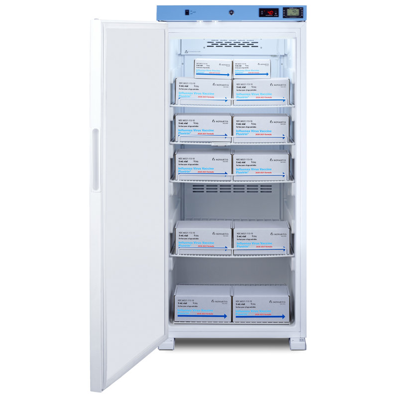 EQtemp 24" Wide Upright Healthcare Refrigerator, Left Handed