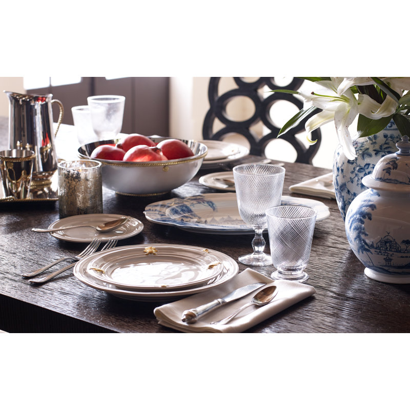 Berry & Thread 5 - Piece Place Setting - Hand Forged, Bright Satin/Gold