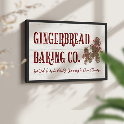 Gingerbread Baking Co Framed Print  Restickable