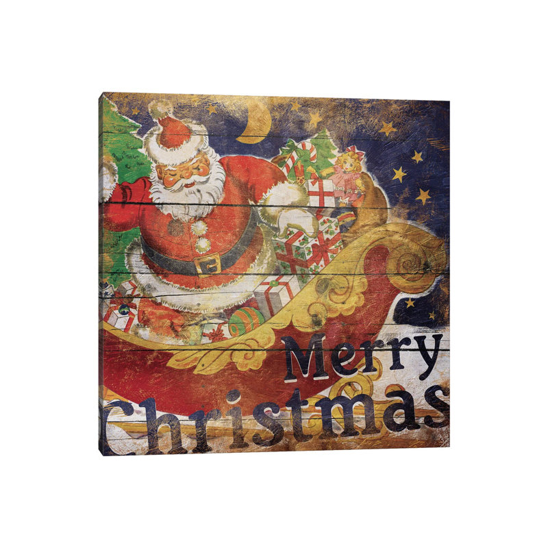 Santa Christmas by Jace Grey - Wrapped Canvas Print, 66.04 cm H x 66.04 cm W x 1.91 cm D