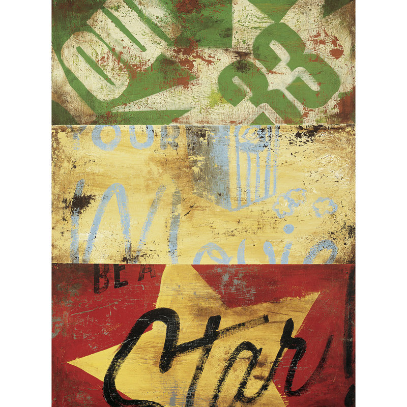 «Hollywood for The Common Folk» par Rodney White, affiche vintage sur toile tendue, H 32 po x l 24 po x P 1,5 po