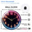 Horloge murale de style néon