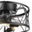 Mini ventilateur de plafond en cage 12 po avec lumière et télécommande - blanc-556446530-556446522