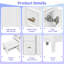 Meuble-lavabo 24 po avec lavabo, meuble-lavabo avec un tiroir rabattable et deux tiroirs, tablette réglable, bois massif et panneau de fibres à densité moyenne
