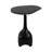 Modern Contemporary Accent Table with Marble Top and Sculpted Stone Aluminum Metal Base.-106720832
