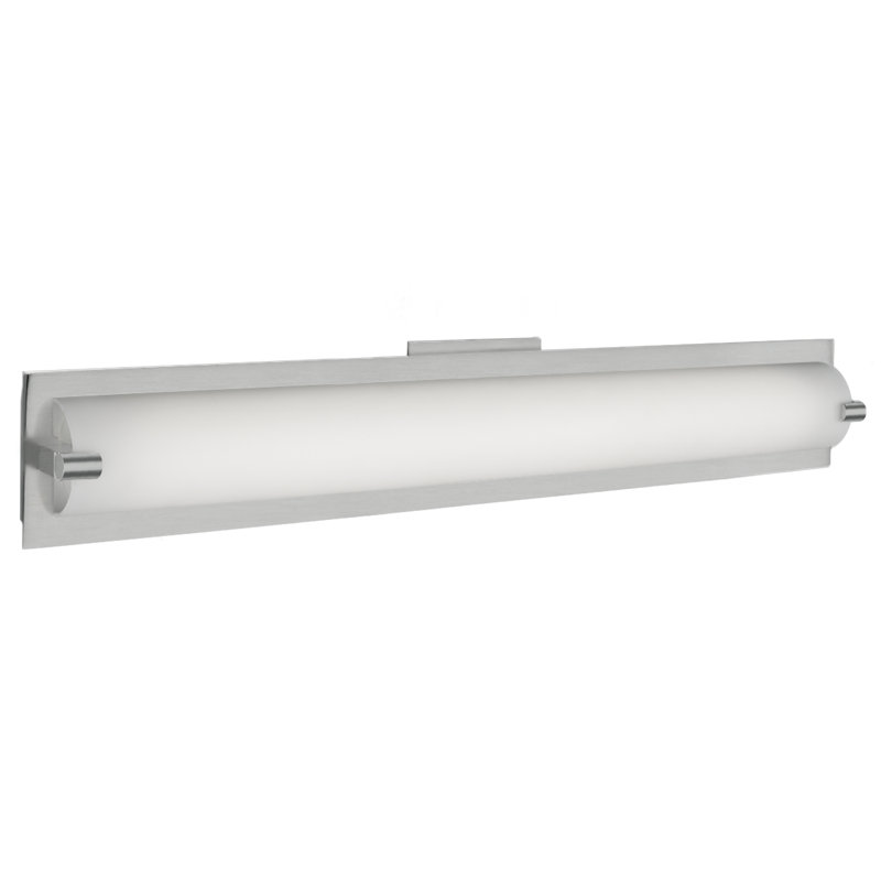 Lighthouse 1 - Light LED Bath Bar, Brushed Nickel