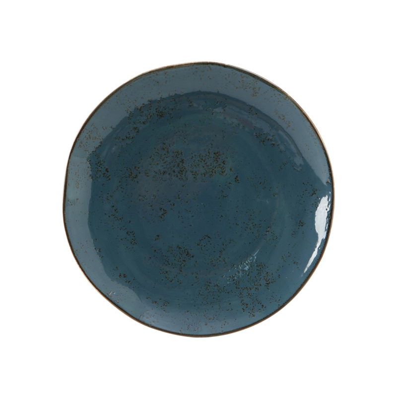Artisan Dinner Plate, Geode Azure Teal