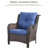 Schutt 5 - Person Wicker Outdoor Seating Group with Fire pit, Sofa, Chairs, Ottomans and Cushions-1318474569-1315132321