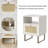 Bohemian Farmhouse Rattan Nightstand-775063786