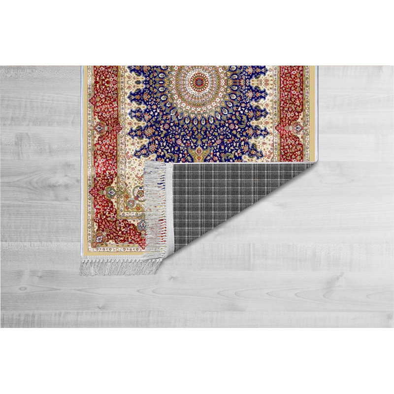 Luxurious Velvet Area Rug, 5.9 x 9.2 Feet | 100% Velvet Fabric, 100% Cotton Sole, 0.4 in Pile Height | Antibacterial, Non-Slip, Machine Washable | Elegant 3D Digital Print for Living Room & Bedroom Decor