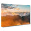 Orange Clouds Above The Mountains In Abstract - Wrapped Canvas Painting-55310645