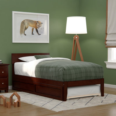 Farrah Solid Wood Platform Standard Bed with Trundle by Three Posts™ by Viv + Rae